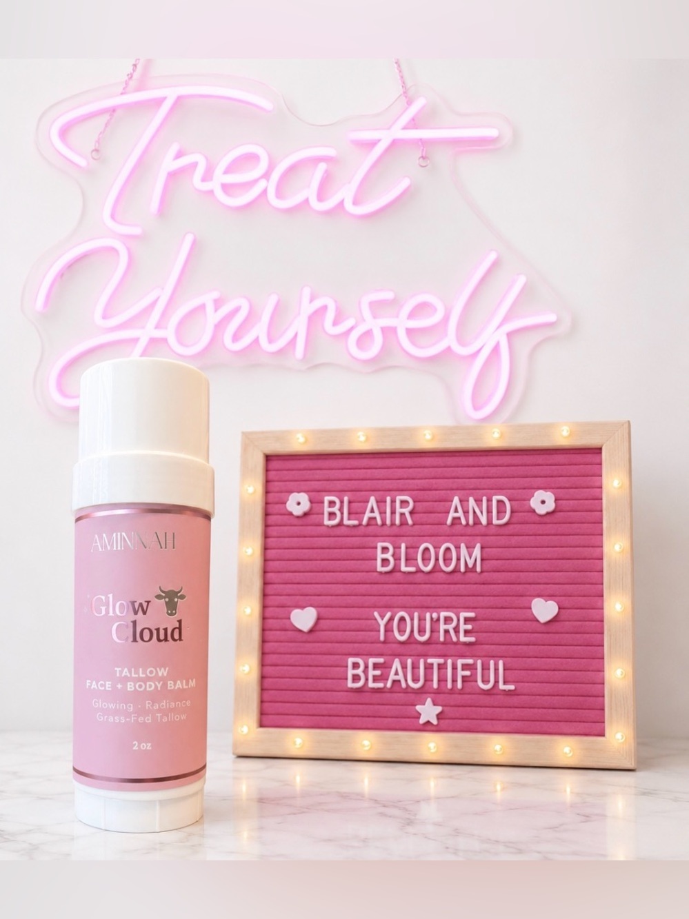 AMINNAH Glow Cloud Tallow Face + Body Balm 2 oz - NEW